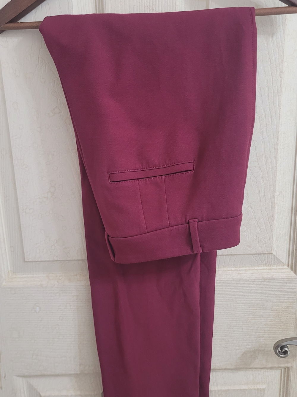 White House Black Market Burgundy Dress Pants
